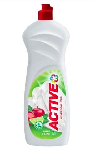 Active гель 1л д/миття посуду лайм та яблуко